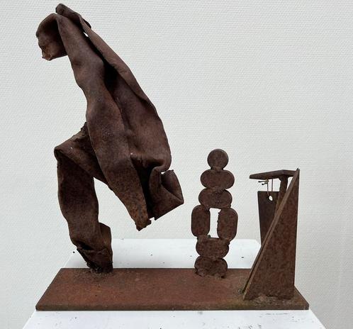 Theo Niermeijer, zeer fraai gedetailleerd roestbeeld, Antiek en Kunst, Kunst | Beelden en Houtsnijwerken, Ophalen