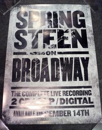 Bruce Springsteen PROMO POSTER On Broadway beschikbaar voor biedingen