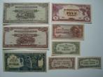 Malaya Japanese Government Dollars Cents 1942, 8 in 1 koop, Ophalen, Zuidoost-Azië, Setje