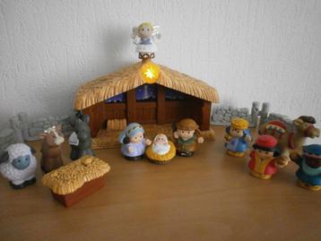 Little people kerststal met werkend licht en geluid beschikbaar voor biedingen