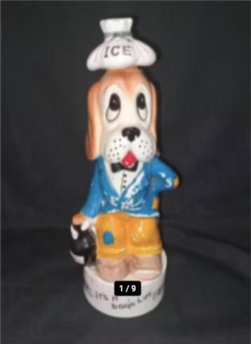 Vintage Kitsch Decanter 1960's Karafe "Its a Dog's Life" 15 beschikbaar voor biedingen