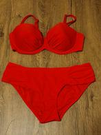 NIEUW Bikiniset mt M cupmaat C rood aangerimpelde top, Ophalen, Nieuw, Rood, Bikini