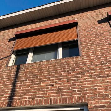 Rolluik • elektrisch bediend • bruin • 2 stuks beschikbaar voor biedingen