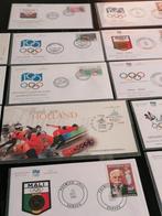 15 stuks Olympische spelen postzegels Bieden, Postzegels en Munten, Postzegels | Eerstedagenveloppen, Ophalen, Nederland
