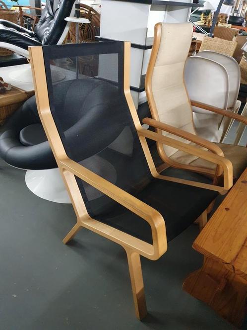 Bijzondere plywood fauteuil, Huis en Inrichting, Fauteuils, Gebruikt, Hout, 75 tot 100 cm, Ophalen