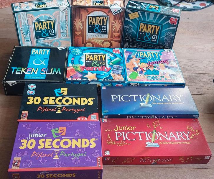 Party&co / 30 Seconds / Pictionary, Hobby en Vrije tijd, Gezelschapsspellen | Bordspellen, Zo goed als nieuw, Ophalen of Verzenden