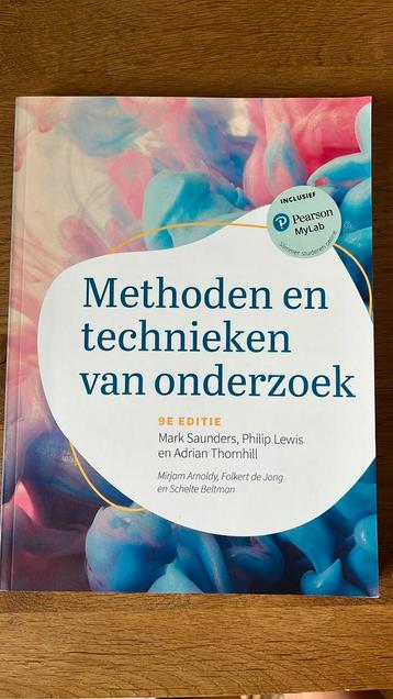 Methoden en technieken van onderzoek, 9e editie met MyLab NL beschikbaar voor biedingen