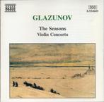 GLAZUNOV Seasons & violin concerto CD NAXOS, Ophalen of Verzenden, Romantiek, Gebruikt, Orkest of Ballet