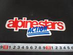 sticker logo rood ALPINESTARS ACTION veiligheid motorsport *, Ophalen, Zo goed als nieuw