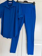 Studio anneloes set Poppy blouse L & flo bonded broek M, Blauw, Ophalen of Verzenden, Zo goed als nieuw