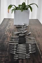 Gero Zilmeta 552 rilrug ebba zwarte cassette voor 6 personen, Antiek en Kunst, Antiek | Bestek, Ophalen of Verzenden