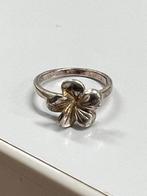 925 sterling silver Zilveren Ring met bloem flower zilver, Ophalen of Verzenden, Zilver, Ring