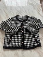 Tweet jasje parelknopen, goud rand - 2XL, Zwart, Maat 46/48 (XL) of groter, Ophalen of Verzenden, Zo goed als nieuw