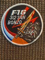 F-16 312 SQN Bonzo Patch, Verzamelen, Ophalen of Verzenden, Zo goed als nieuw, Patch, Badge of Embleem