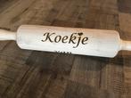 Gepersonaliseerde houten deegroller, Ophalen of Verzenden, Nieuw