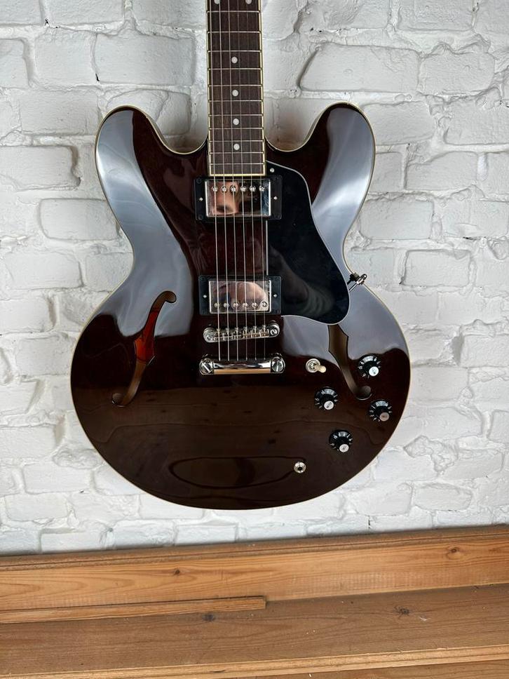 Epiphone Jim James ES-335 - Prachtige Semi-Hollow Gitaar, Muziek en Instrumenten, Snaarinstrumenten | Gitaren | Elektrisch, Zo goed als nieuw