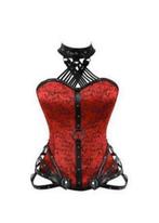 Mooie leren corset met halter, 6XL, Verzenden, Body of Korset