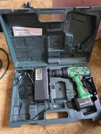 Hitachi Koki accuboormachine 12V Compleet werkend met lader, Doe-het-zelf en Verbouw, Ophalen of Verzenden, Zo goed als nieuw