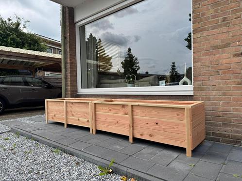 Douglas plantenbak buiten 100x50x50cm, Tuin en Terras, Bloembakken en Plantenbakken, Nieuw, Hout, Binnen, Balkon, Tuin, 30 tot 60 cm