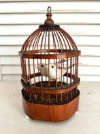 Vintage miniatuur vogelkooi automaat met twee vogeltjes, Ophalen