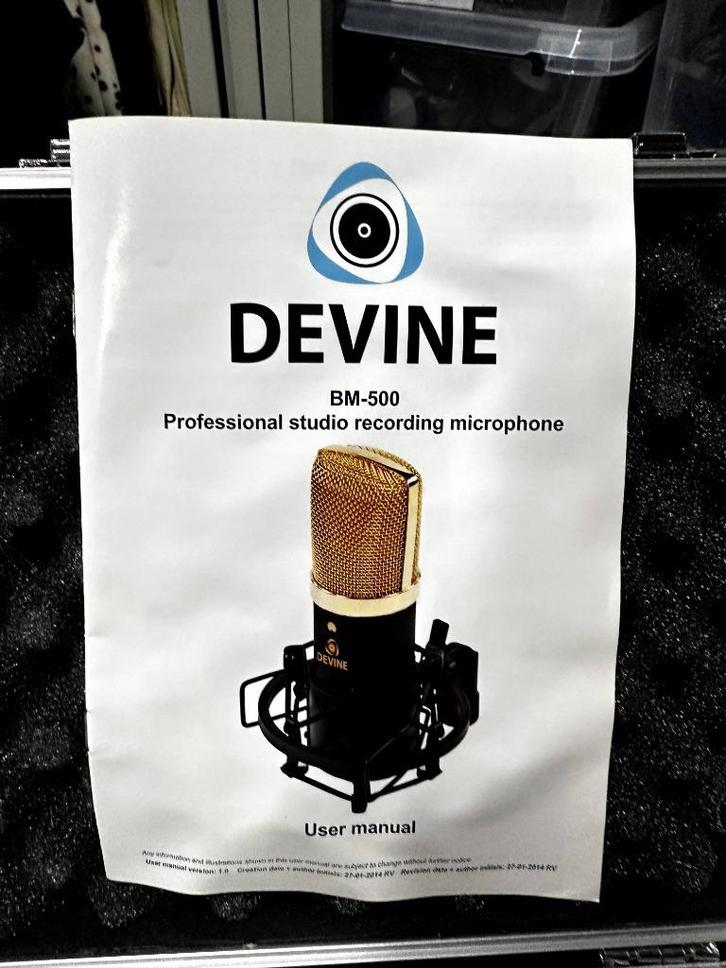 2 sets: studio recording microfoon Devine BM-500, Muziek en Instrumenten, Microfoons, Nieuw, Studiomicrofoon, Ophalen