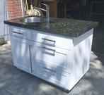 keuken graniet aanrechtblad buitenkeuken pantry kitchenette, Ophalen, Zo goed als nieuw, Wit