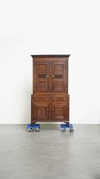 Antieke Engelse eikenhouten kast uit eind 18e/begin 19e eeuw, Antiek en Kunst, Antiek | Meubels | Kasten, Ophalen