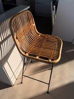 3x Barkrukken met kussentjes - Rotan look, Ophalen, Zo goed als nieuw