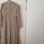 Gala jurk abiye, Beige, Gedragen, Onder de knie, Ophalen
