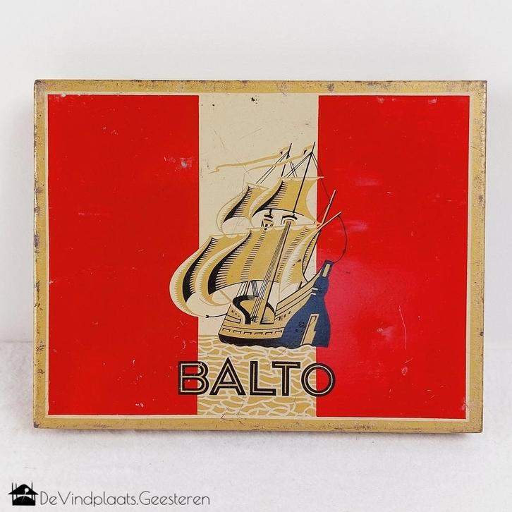 Balto Cigarettes Frankrijk - jaren 50, Verzamelen, Blikken, Zo goed als nieuw, Overige, Overige merken, Ophalen of Verzenden
