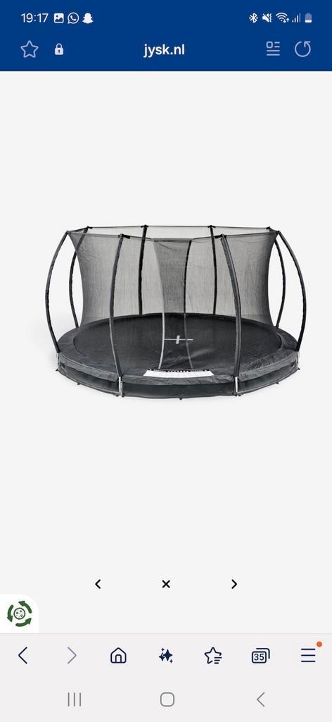 Nieuwe Inbouw trampoline FALK 396cm met vangnet, Kinderen en Baby's, Speelgoed | Buiten | Trampolines, Zo goed als nieuw, Ophalen of Verzenden