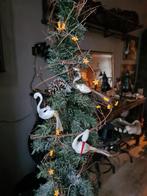 3 kerst vogeltjes / zwaantjes op knijper GERESERVEERD., Ophalen of Verzenden, Gebruikt