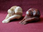Teak houten beelden yoga positie | Indisch houtsnijwerk, Ophalen of Verzenden