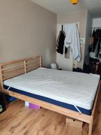 IKEA TARVA BEDFRAME + LURÖY BASE 160*200, 160 cm, Beige, Gebruikt, Hout