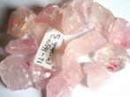 rozekwarts 15 samen 3,99 brokken 208g rozenkwarts 1 brok 10g, Ophalen of Verzenden, Mineraal
