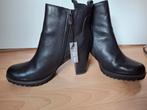 Leather heeled boots Marco Tozzi, Kleding | Dames, Schoenen, Ophalen, Nieuw, Zwart