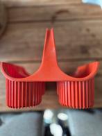 Vintage Flessenrek Oranje Kunststof, Ophalen of Verzenden, Gebruikt