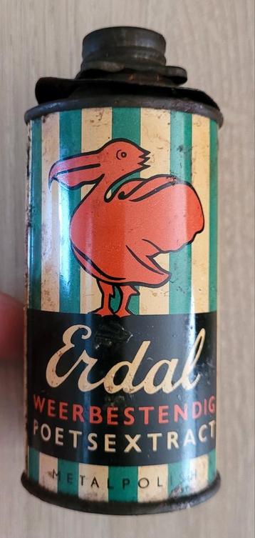 Mooi vol blikje van Erdal poetsextract beschikbaar voor biedingen