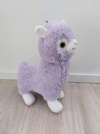 Knuffel alpaca lama paars lila groot 47cm K8663, Ophalen of Verzenden, Zo goed als nieuw
