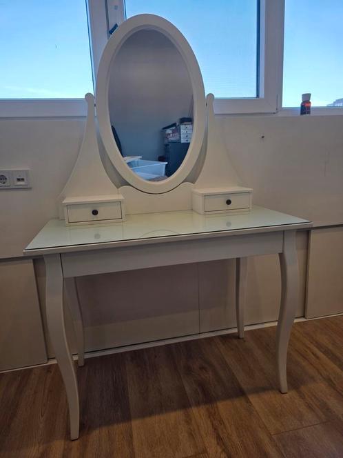 Hemnes Makeup tafel  IKEA met KRUK, Huis en Inrichting, Tafels | Kaptafels, Zo goed als nieuw, Minder dan 100 cm, Hout, Ophalen