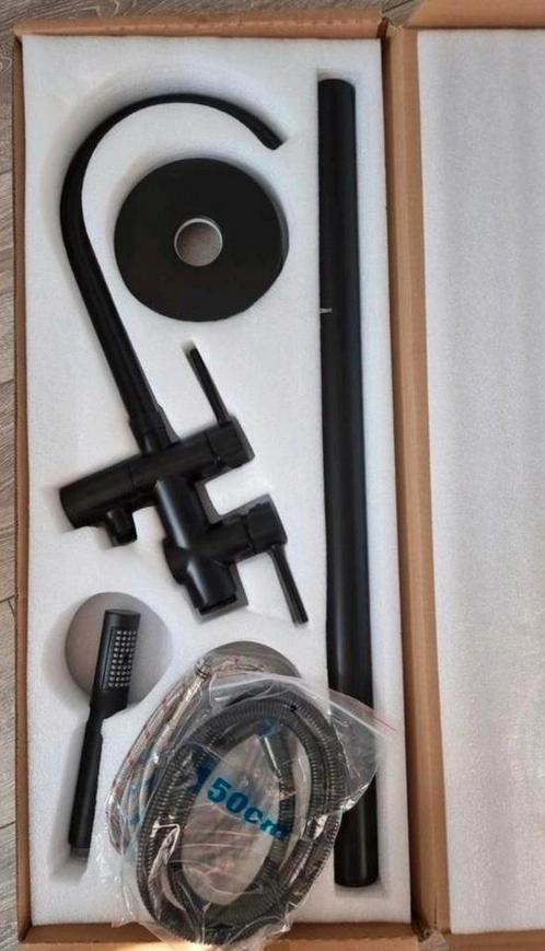 Vrijstaande badkraan,badkamerkraan,zwart,badkuipkraan,rond, Huis en Inrichting, Badkamer | Badkamermeubels, Nieuw, Ophalen of Verzenden