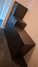 IKEA NORDLI ladekast - Zwart, Huis en Inrichting, Ophalen, Overige materialen, 150 tot 200 cm, 25 tot 50 cm