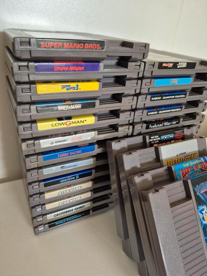 Nintendo nes veel games, Spelcomputers en Games, Games | Nintendo NES, Zo goed als nieuw, Avontuur en Actie, 1 speler, Vanaf 3 jaar