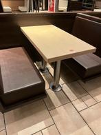 bistrotafel tafelpoot rvs mancave statafel werkblad, Ophalen, Gebruikt