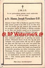 Verschure Alanus Joseph 1904 Eindhoven 1951 ongeval Nijmegen, Bidprentje, Ophalen of Verzenden