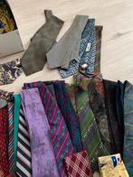 Zijden Stropdassen Collectie - Vintage!, Kleding | Heren, Stropdassen, Ophalen, Gedragen, Blauw, Met patroon