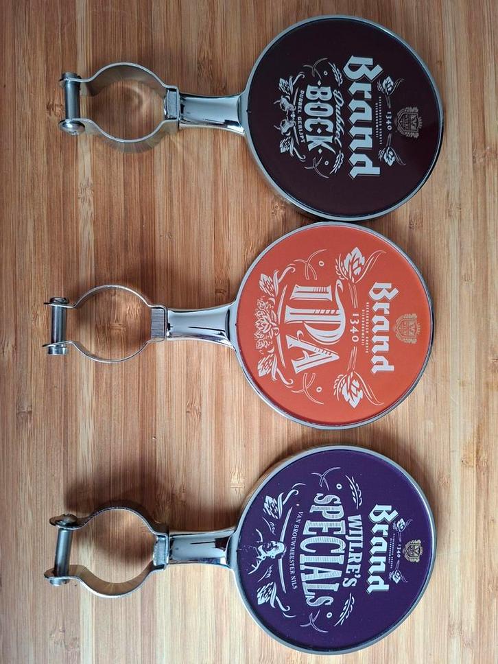 Brand Bier Tapkranen  Set van 3, Verzamelen, Biermerken, Zo goed als nieuw, Brand, Ophalen of Verzenden