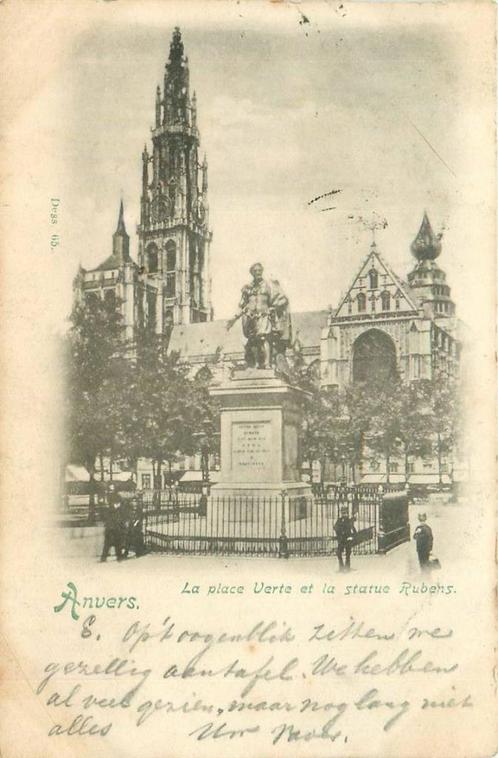 (388-230-007) Anvers La Statue, Verzamelen, Ansichtkaarten | Buitenland, Frankrijk, Verzenden