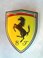 Reclamebord Ferrari logo embleem, aluminium, 40x40cm, Ophalen of Verzenden, Nieuw, Reclamebord
