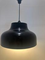 Zwarte bijzondere vorm Hanglamp Vintage Metaal, Huis en Inrichting, Lampen | Hanglampen, Minder dan 50 cm, Gebruikt, Metaal, Ophalen